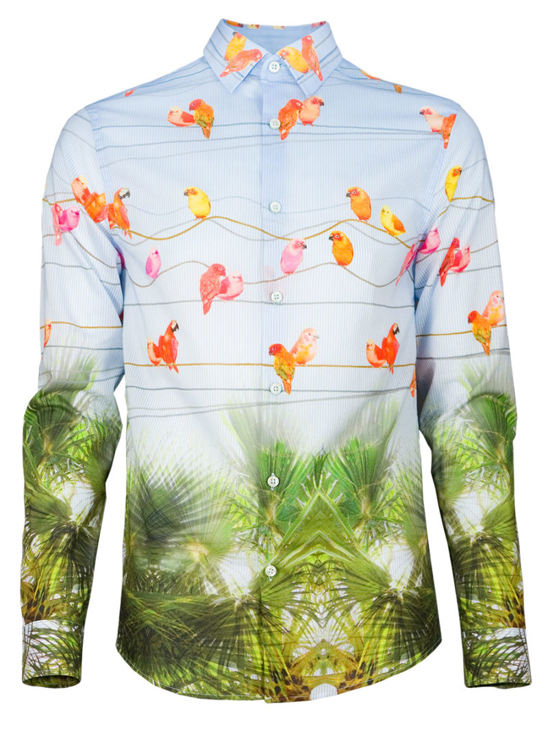 Extravagantes Herrenhemd Birdy - Paul von Alpen - extraordinary shirt