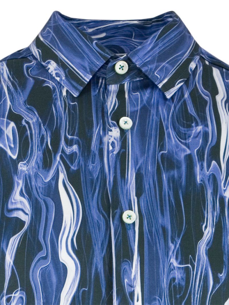 Außergewöhnliches Herrenhemd Blue Smoke - Paul von Alpen - unusual shirts