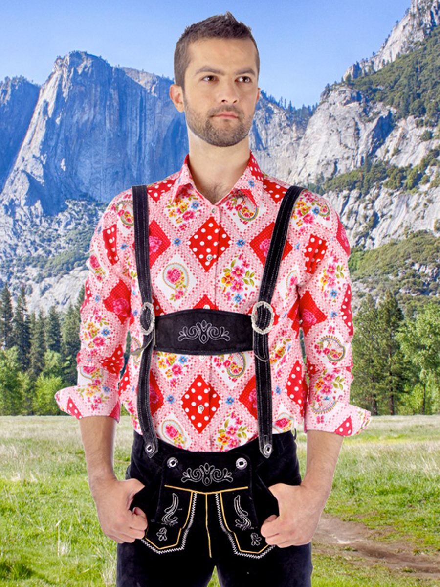 Trachtenhemd Slimfit King of Bavaria - Paul von Alpen - Oktoberfest Hemd - fashion shirts - Oktoberfest Shirt